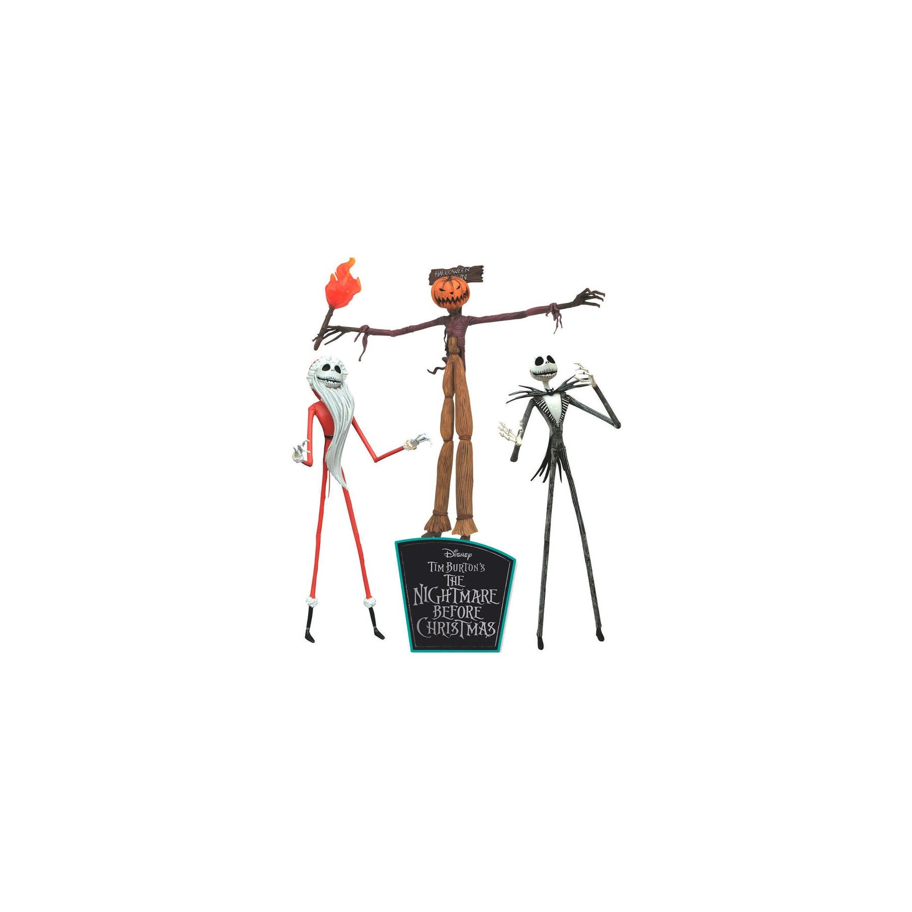 Blister 3 figuras Pesadilla Antes de Navidad Disney 18cm