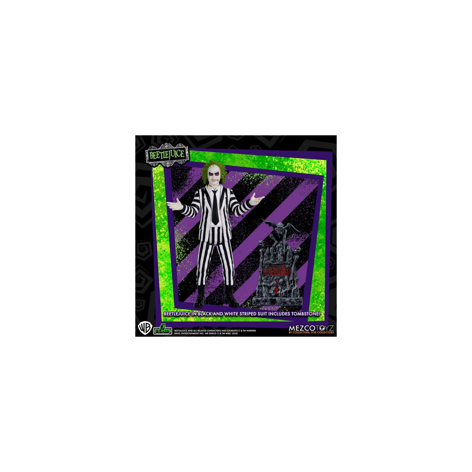 Figura Beetlejuice Striped Suite Beetlejuice 9,5cm