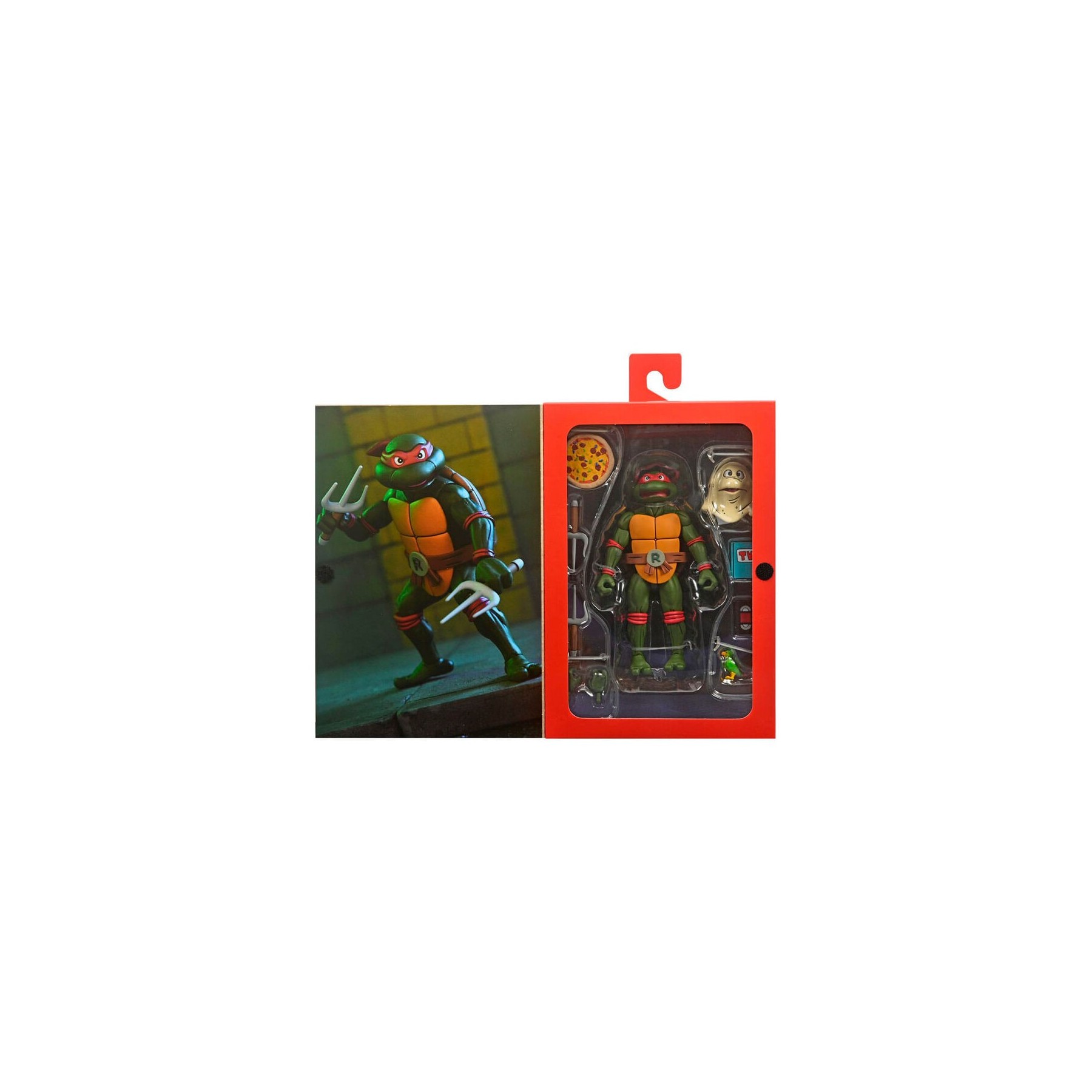 Figura Ultimate Raphael VHS Cartoon Tortugas Ninja 18cm