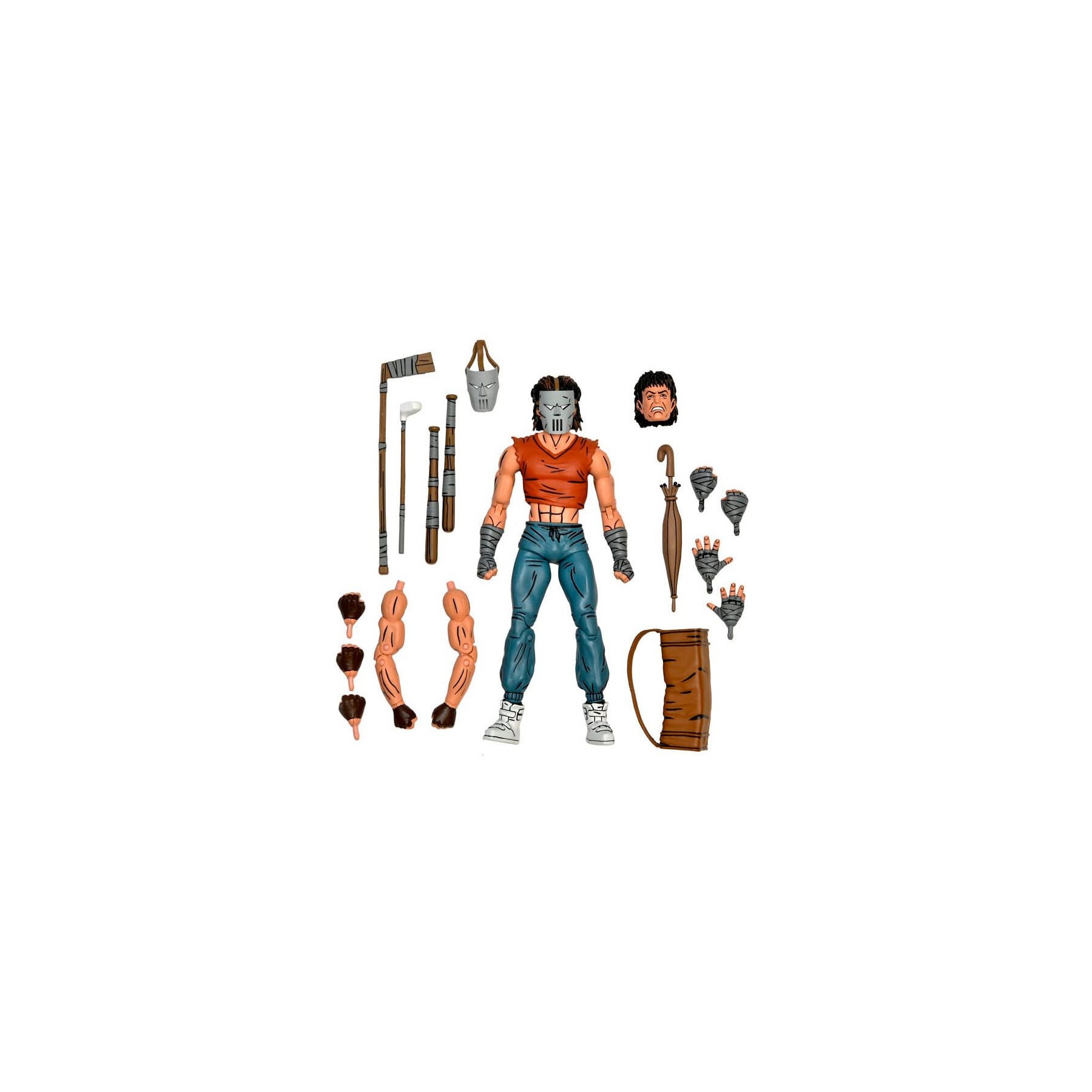 Figura Casey Jones in Red Shirt Las Tortugas Ninja 18cm