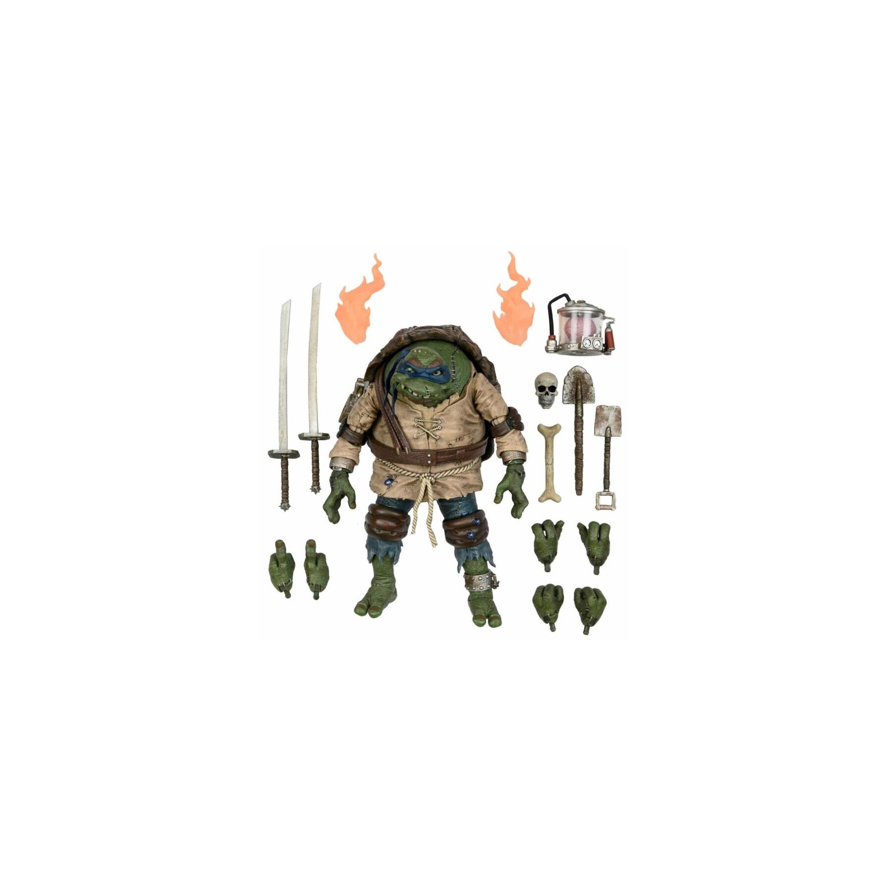 Figura Ultimate Leonardo As Hunchback Tortugas Ninja 18cm