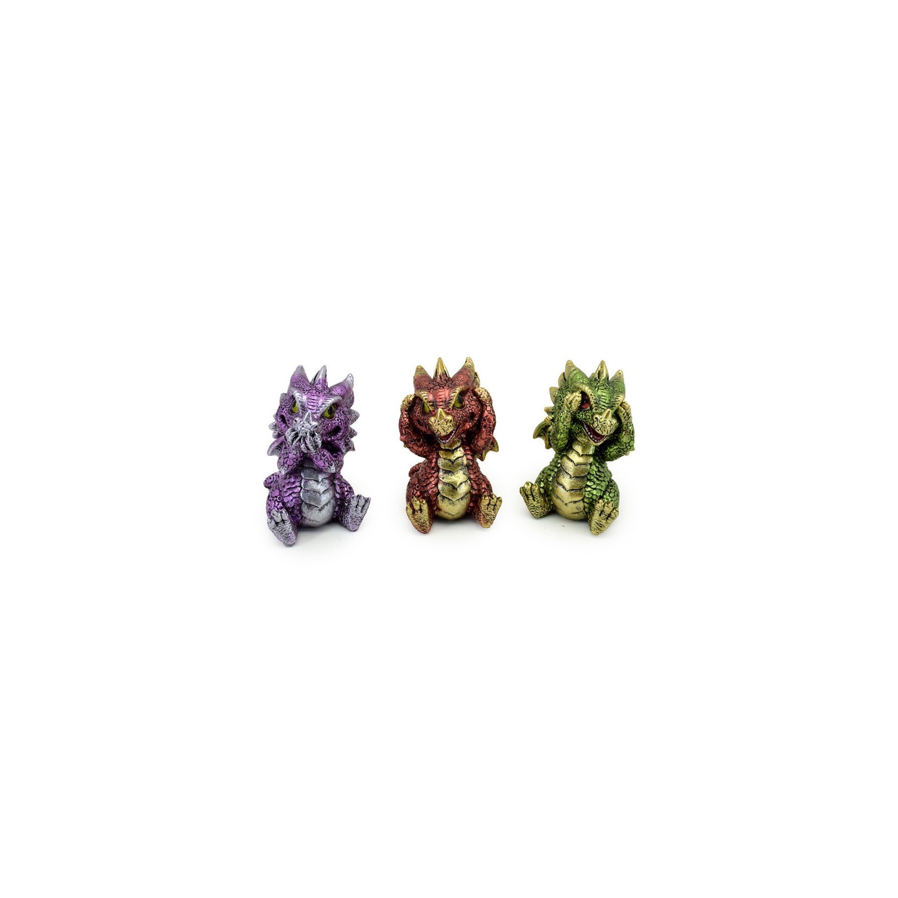 Set figuras Dragones Bebes de los Elementos 8cm