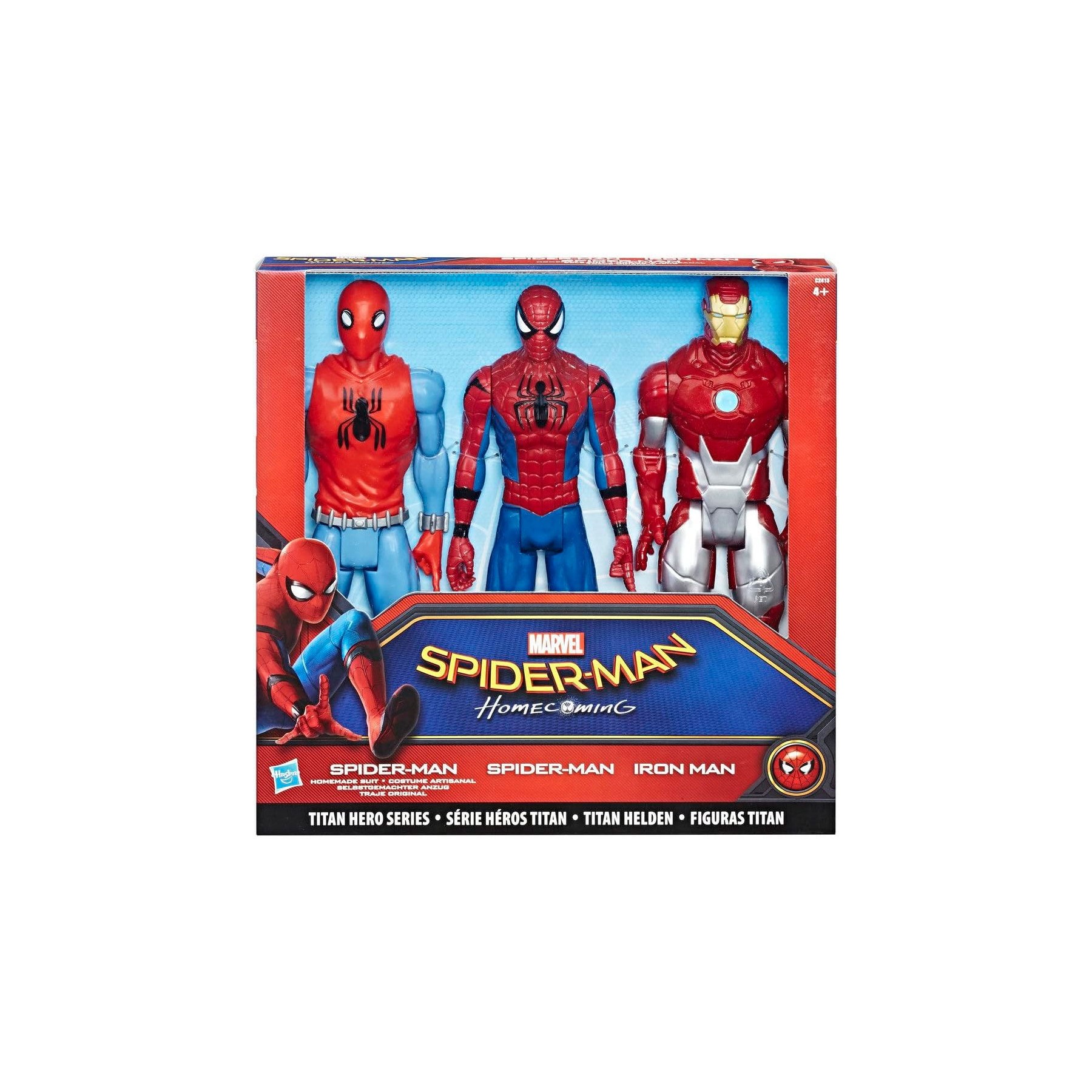 Blister 3 figuras Titan Hero Series Spiderman Marvel 30cm