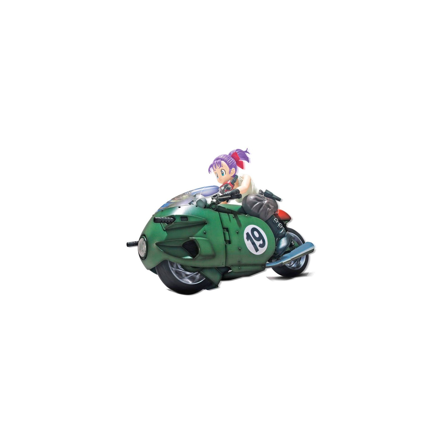 Figura Bulma Variable n19 Motorcycle Model Kit Dragon Ball 16cm