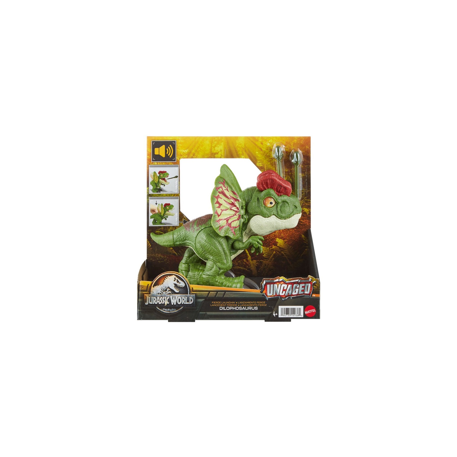 Figura Dilofosaurio Jurassic World 20cm