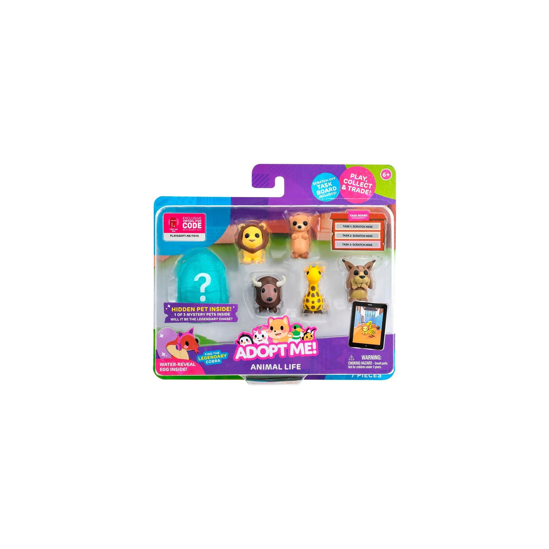 Blister 6 figuras Animal Adopt Me!