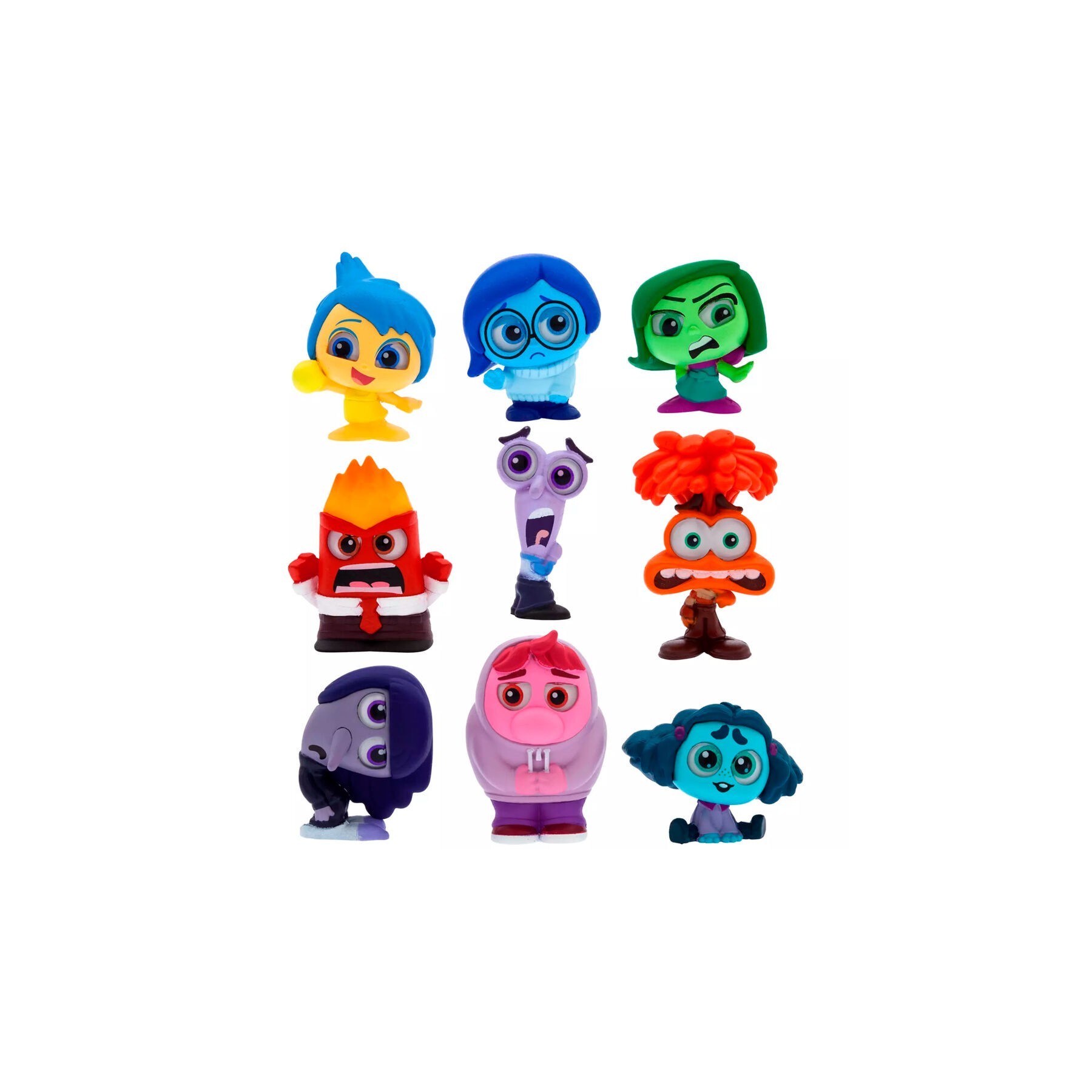 Set 9 figuras Del Reves 2 Doorables Disney Pixar 4cm