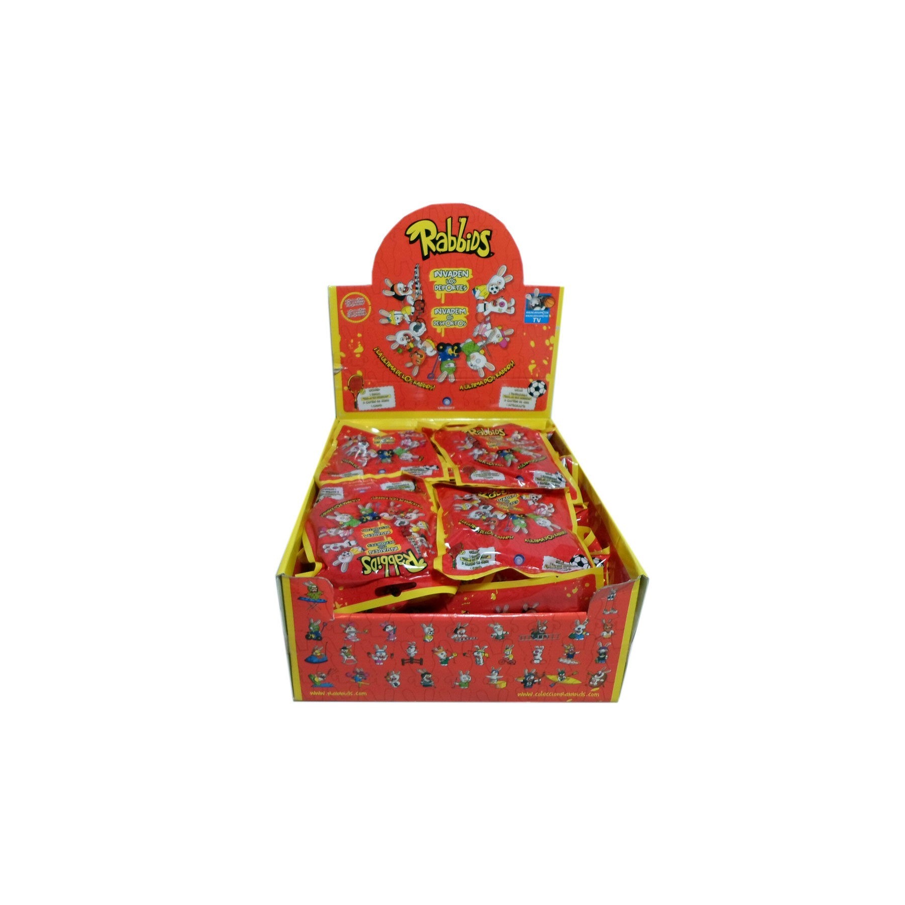 Expositor 30 sobres figura Los Rabbids invaden los deportes surtido