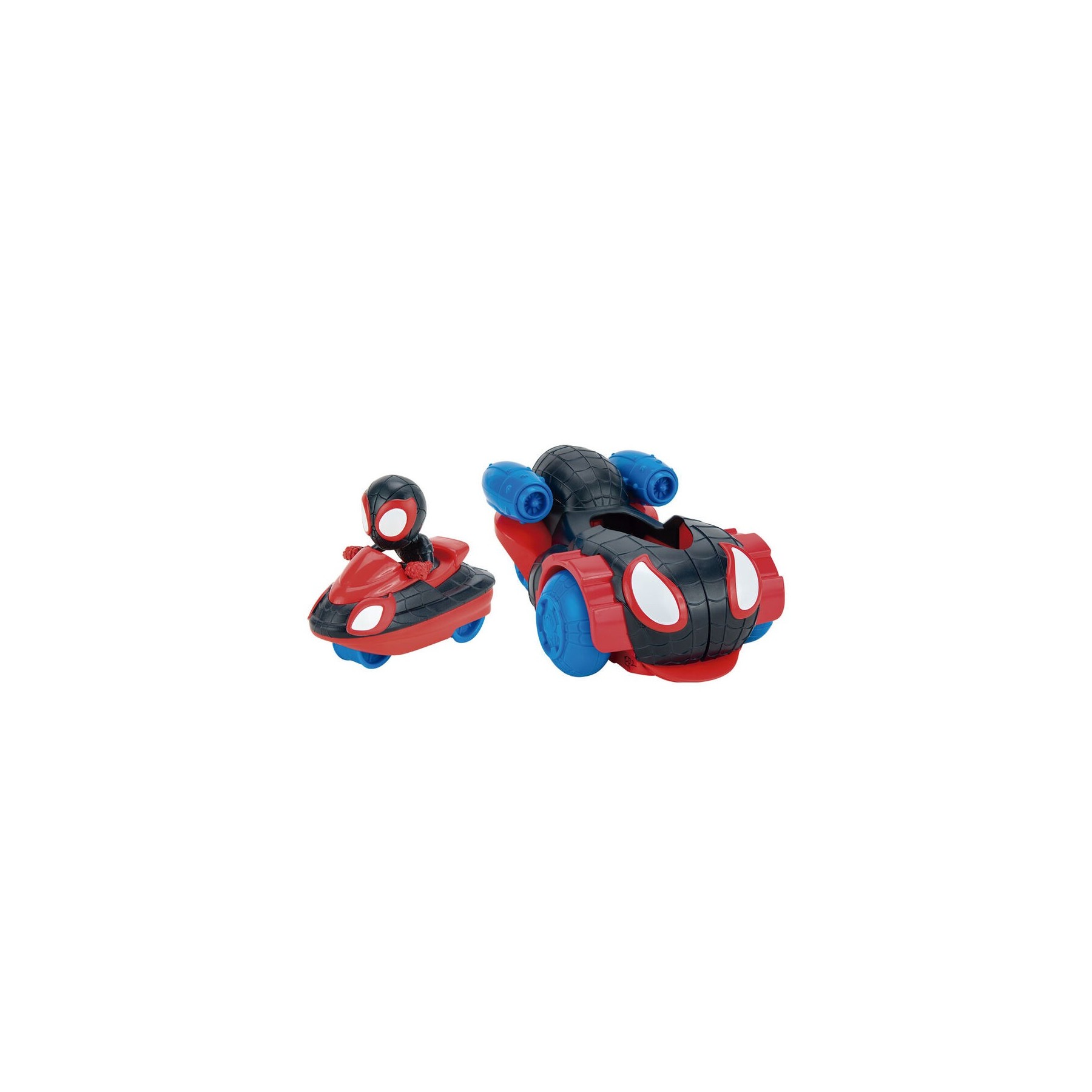 Set Figura Miles Morales + Vehiculo Spidey Marvel