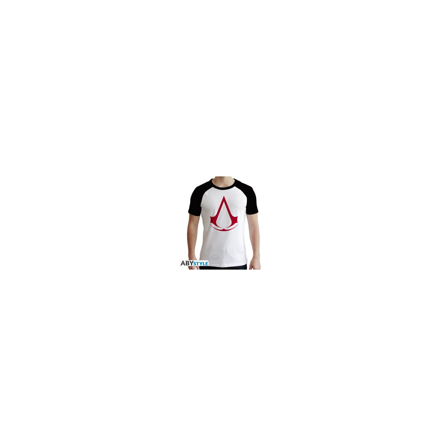 Assassin's Creed T-Shirt (XL) White/Black Premium: Crest