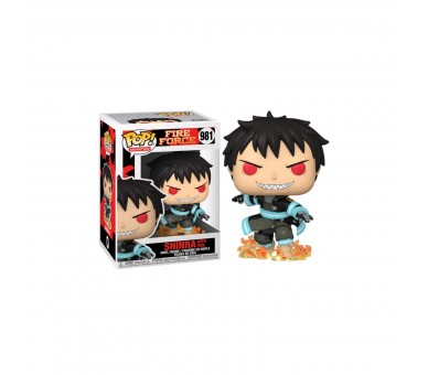 Figura Funko Pop Fire Force Shinra With Fire