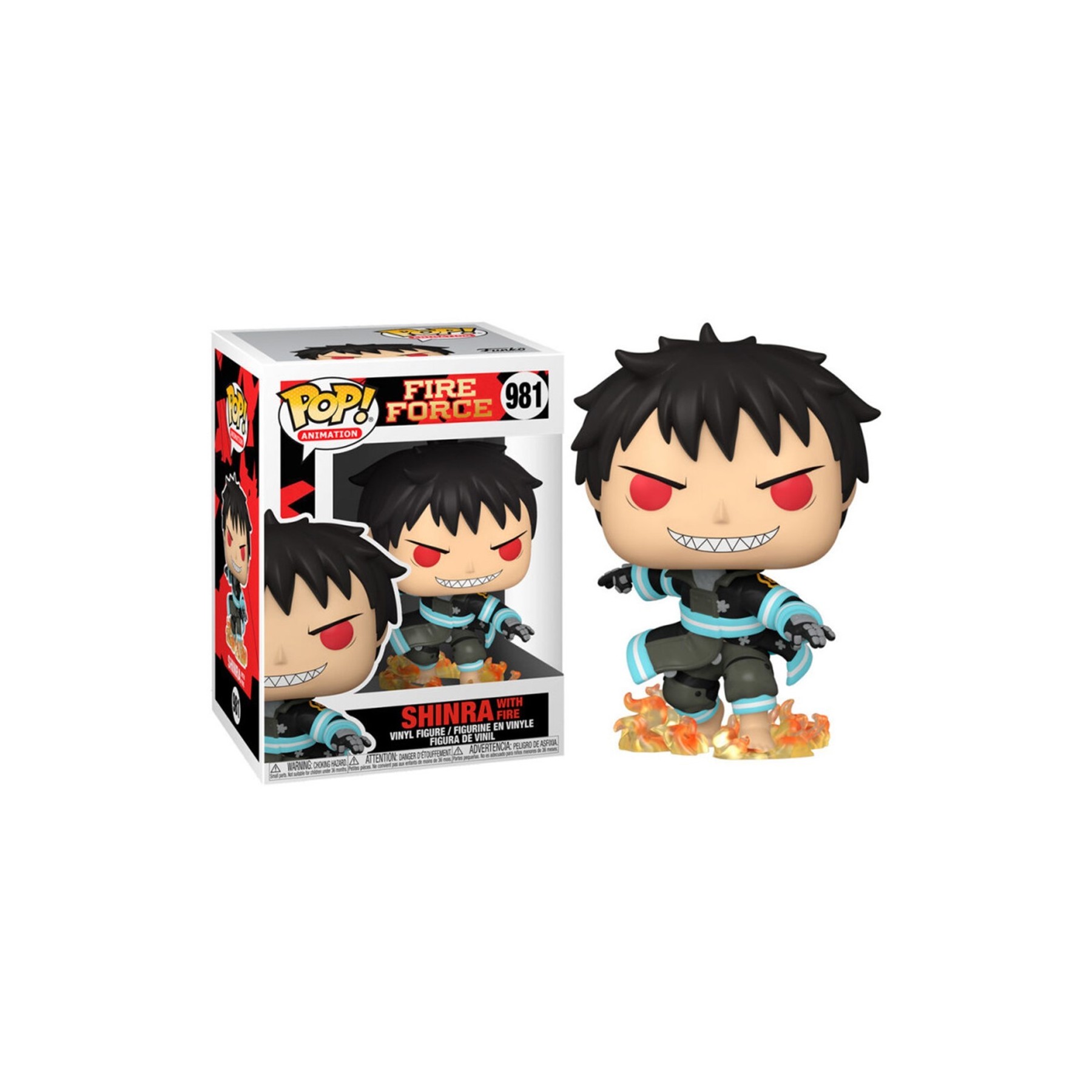 Figura Funko Pop Fire Force Shinra With Fire