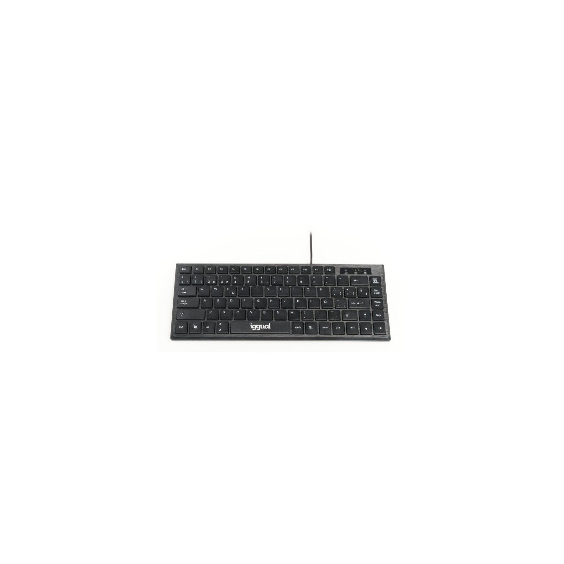 Iggual Teclado Usb Compacto Tkl Slim Tkl-Usb Negro