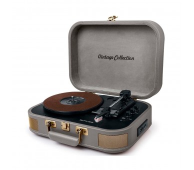 Muse Mt-201 Btg Gris (Light Grey) Tocadiscos Estéreo / Usb /
