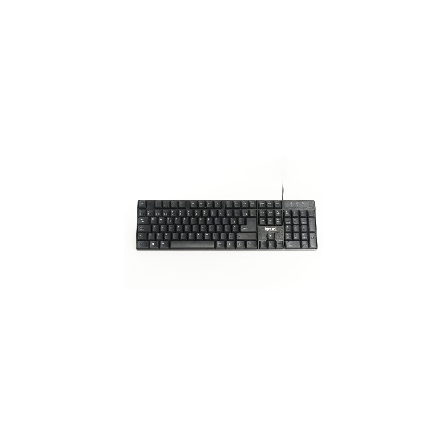 Iggual Teclado Estándar Ck-Frameless-105T Negro