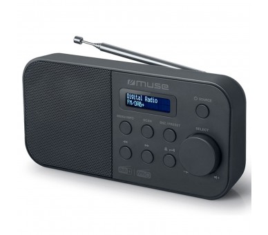 Muse M-109 Db Negro / Radio Despertador Portátil