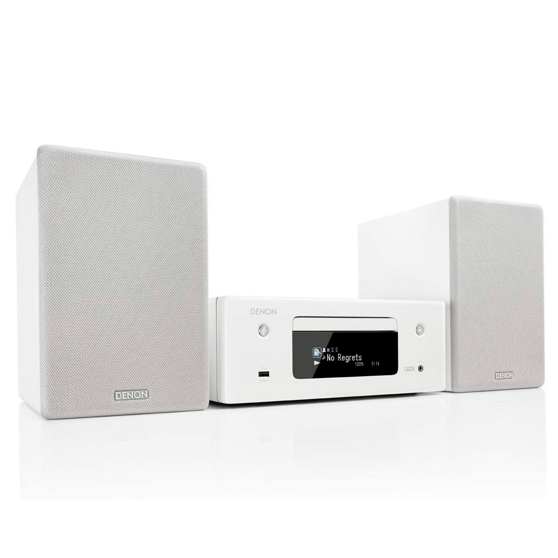 Denon Ceol N10 White / Microcadena 130W Con Altavoces