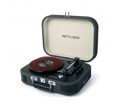 Muse Mt-201 Dg Dark Grey / Tocadiscos Con Altavoces