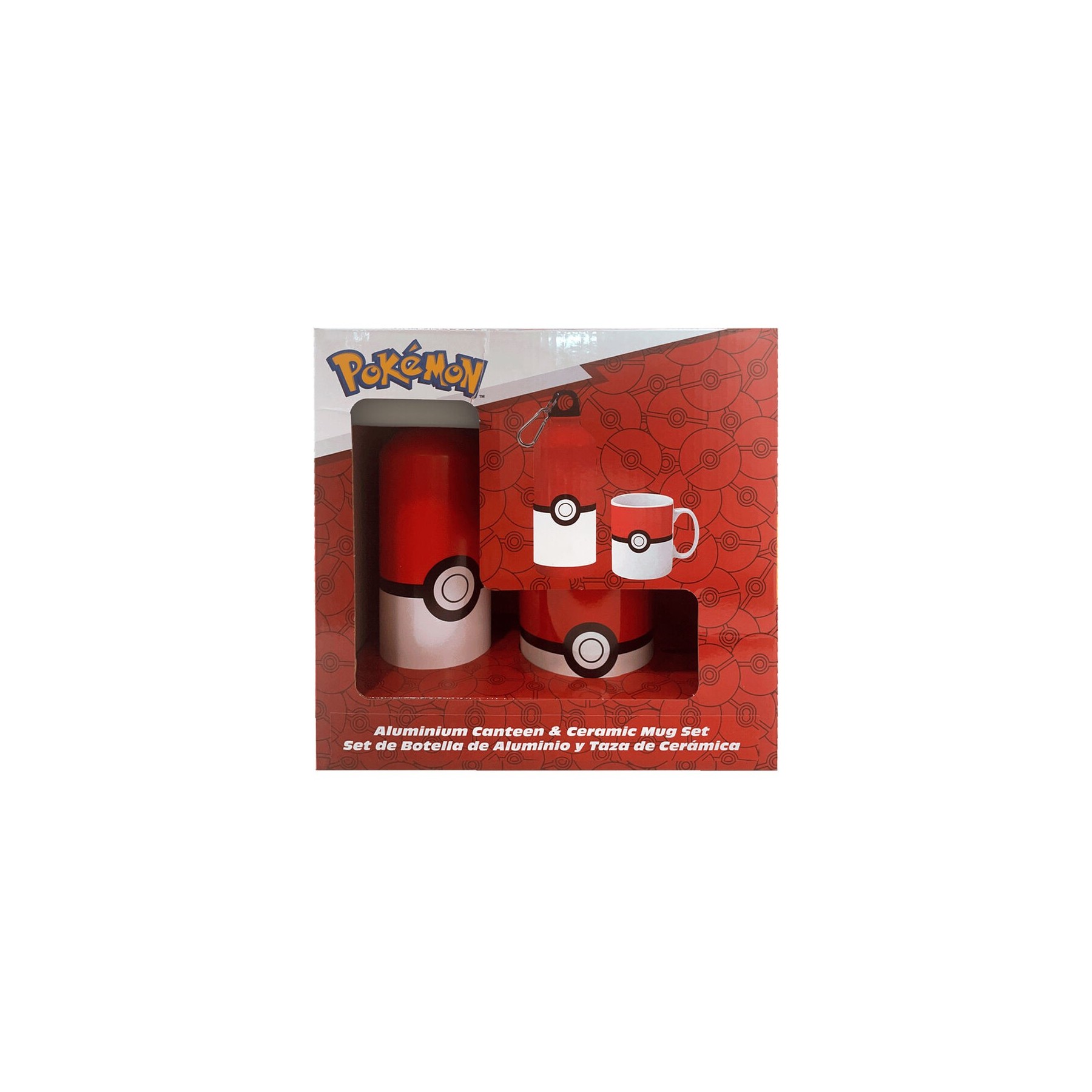 Set Cantimplora Aluminio + Taza Ceramica Pokemon
