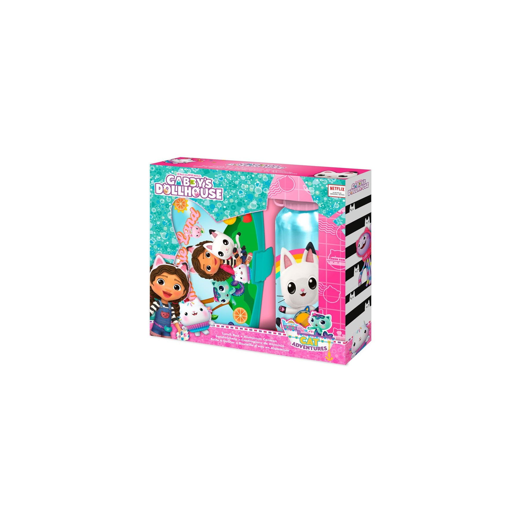 Sandwichera + Cantimplora Aluminio La Casa De Muñecas De Gab