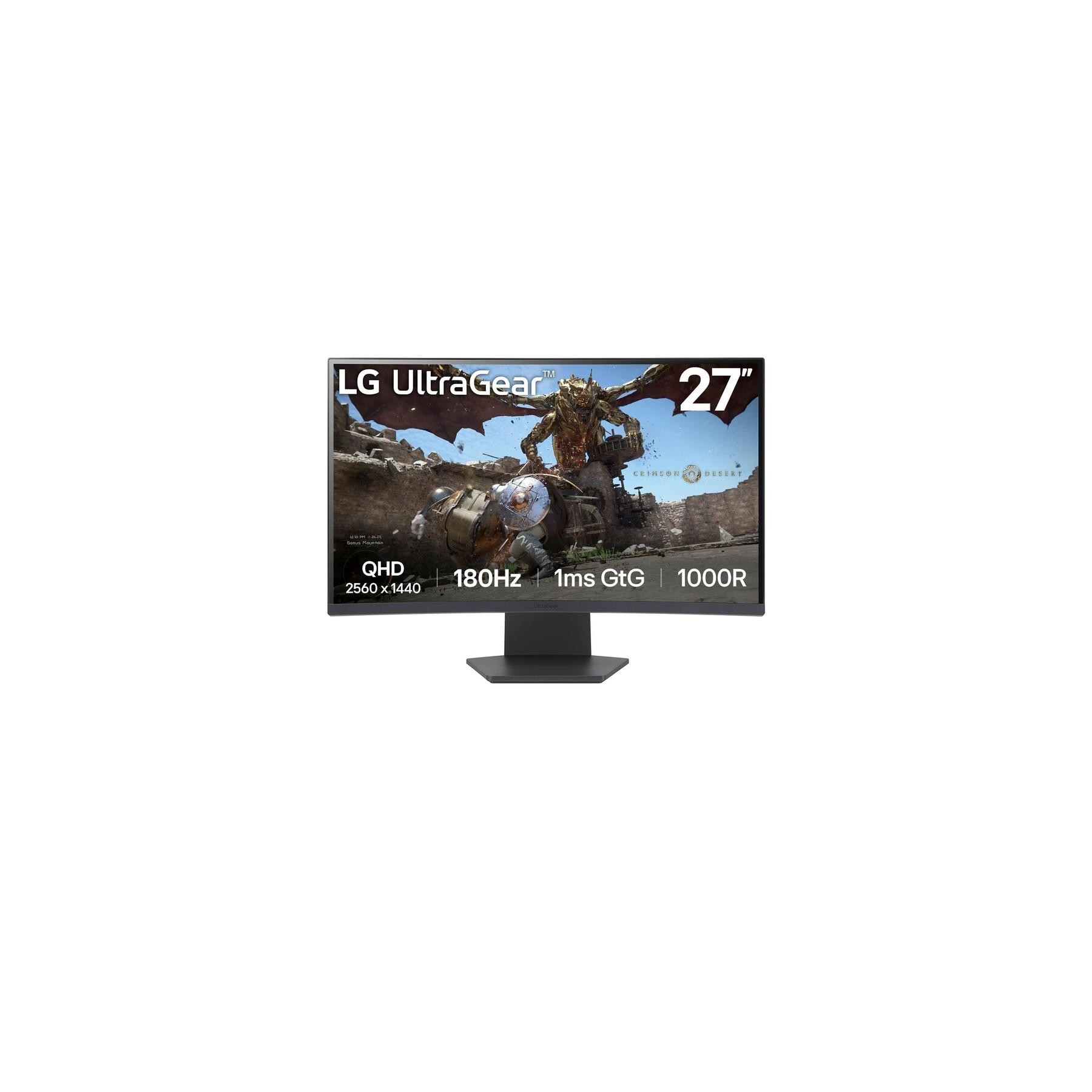 Monitor Lg Led Curvo 27Gs60Qc 27Pulgadas 2560 X 1440 1Ms Hdm