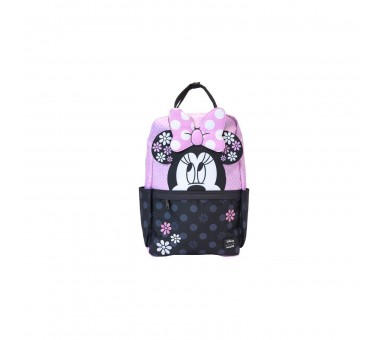 Mochila Nylon Floral Rock The Dots Minnie Disney Loungefly