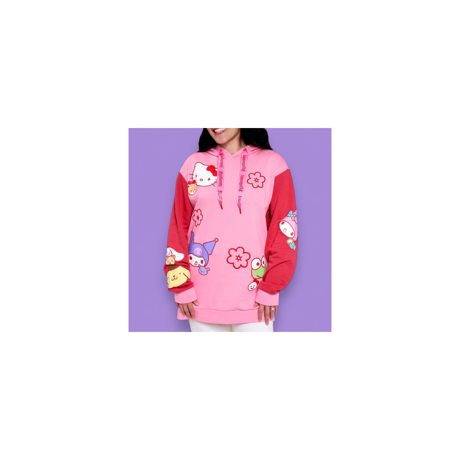 Sudadera Unisex Con Capucha Hello Kitty Y Amigos L