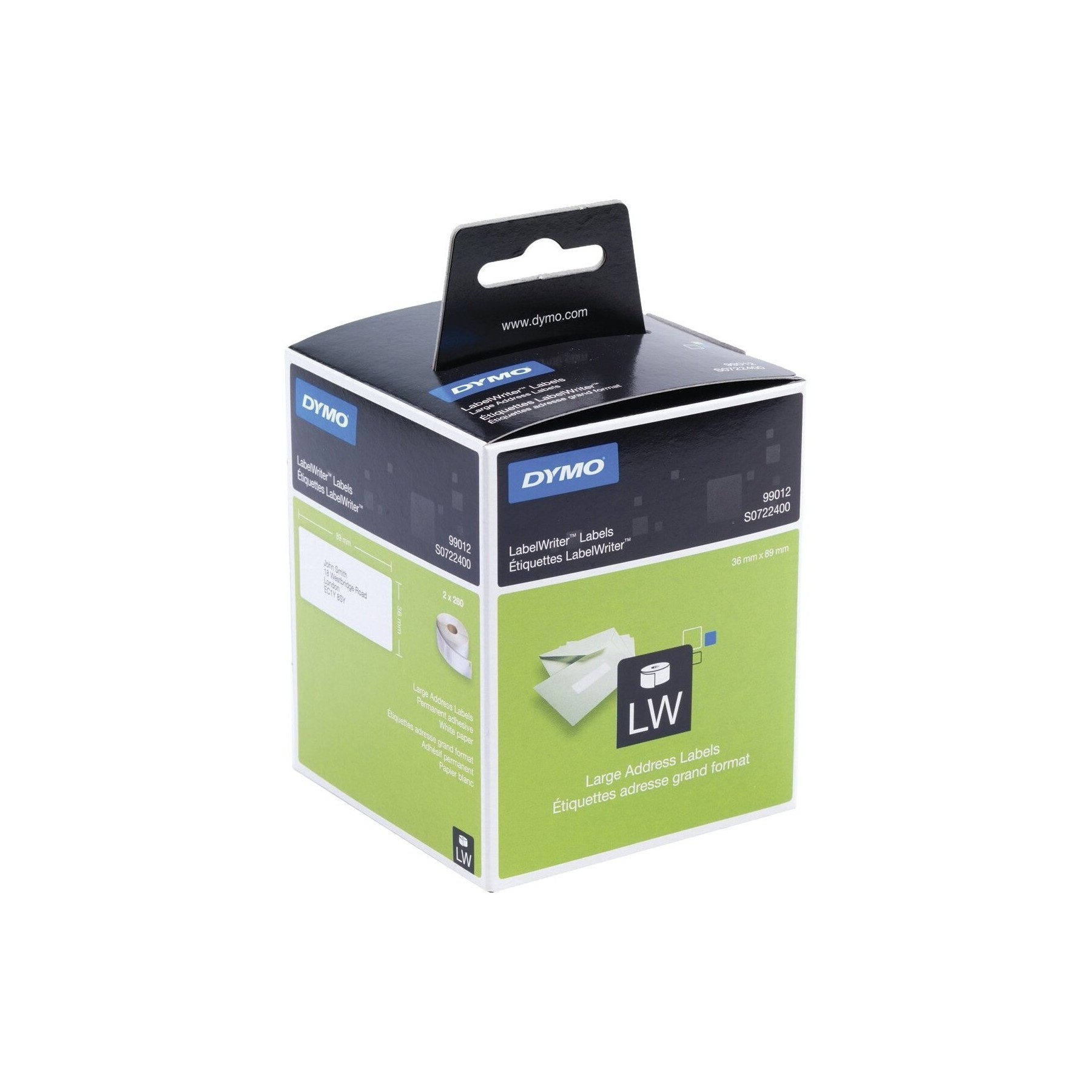 Etiquetas Adhesivas En Rollo Dymo 99012/ 89 X 36Mm/ 260 X 2