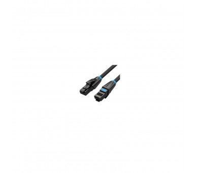 Cable De Red Rj45 26Awg Utp Vention Ibkbk Cat.6A/ 8M/ Negro