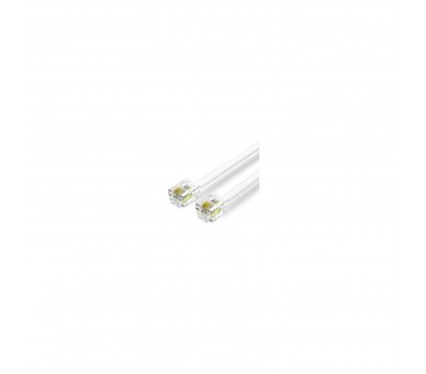Cable De Teléfono Rj11 6P4C Aisens Iqbwj/ 5M/ Blanco