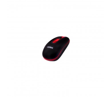 Raton Nilox Nxmowi2002 Wireless 1000 Dpi Negro/Rojo