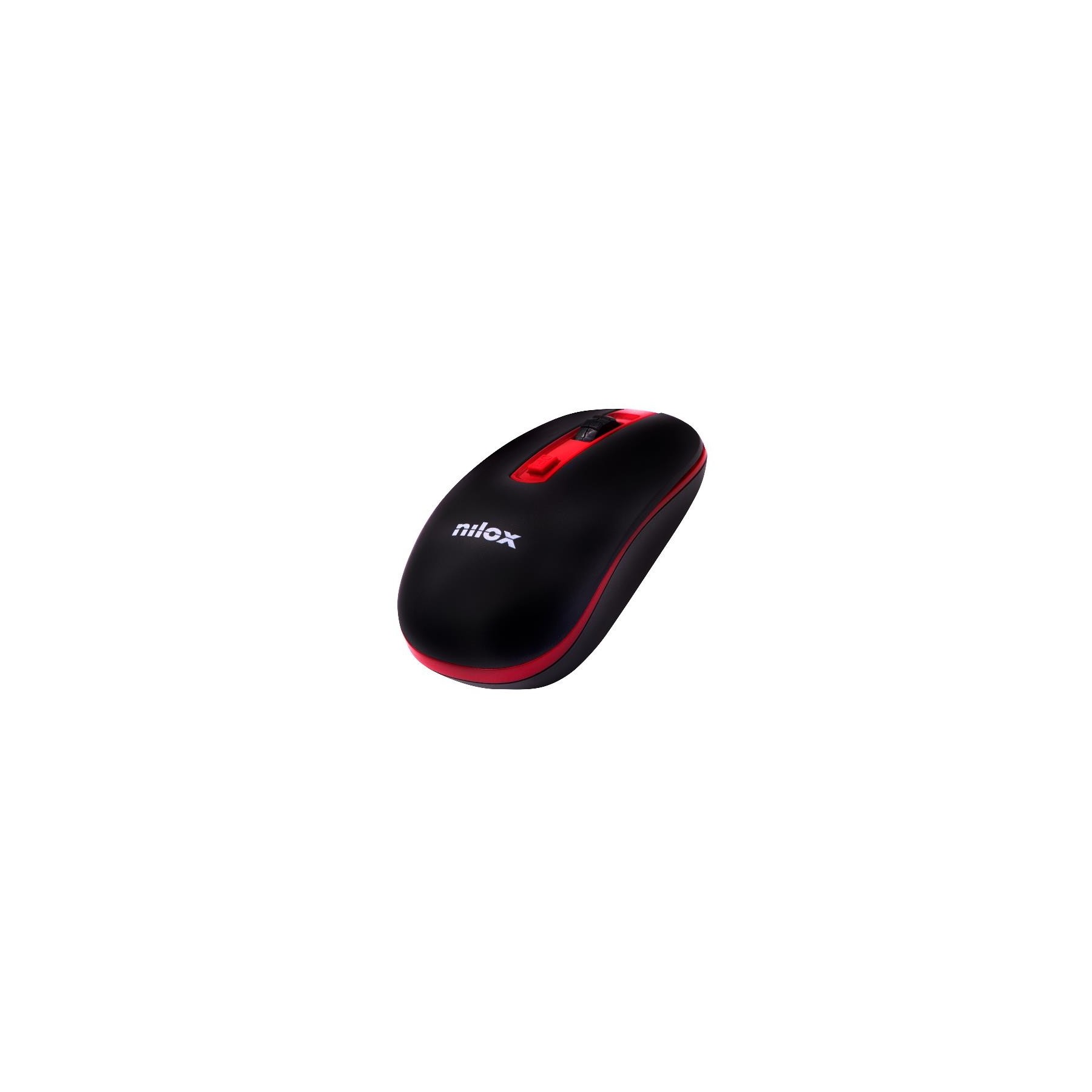 Raton Nilox Nxmowi2002 Wireless 1000 Dpi Negro/Rojo