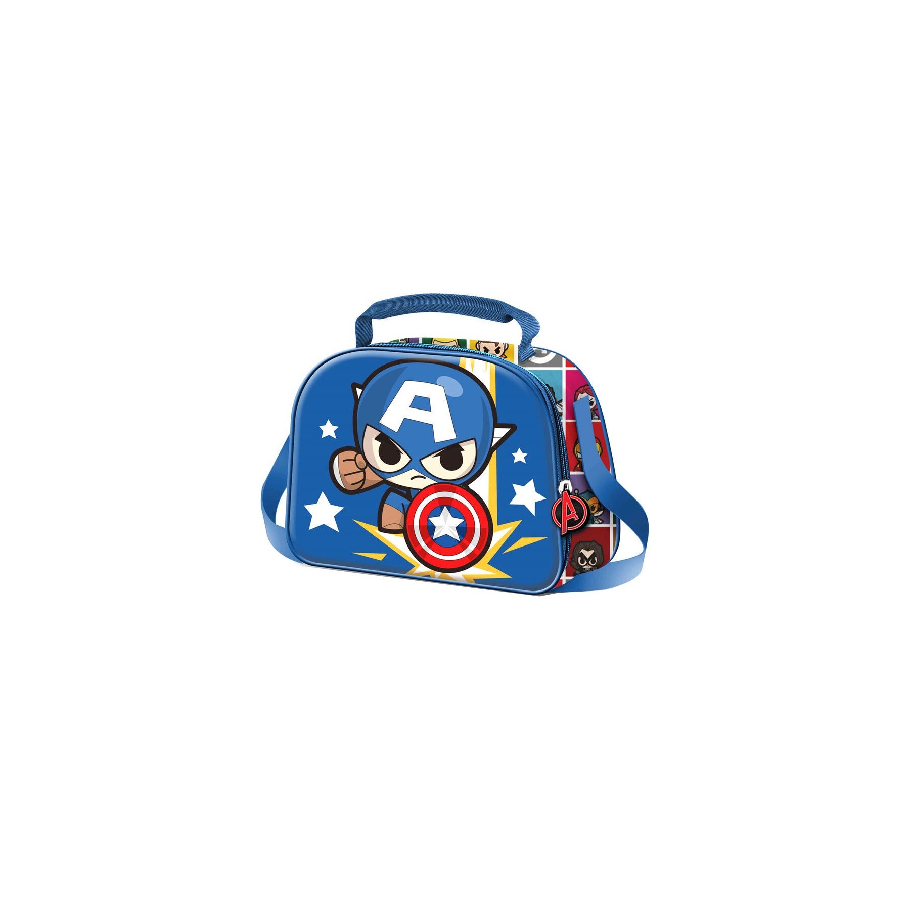 Bolsa Portameriendas 3D Punch Capitan America Vengadores Ave