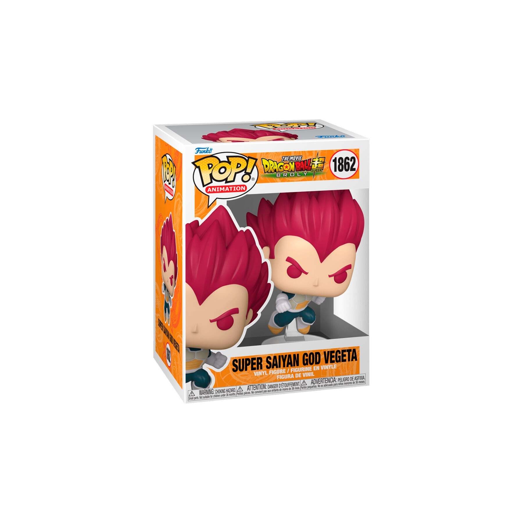 Figura Pop Dragon Ball Super Broly Super Saiyan God Vegeta