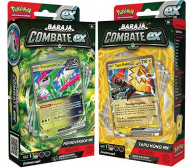POKEMON JUEGO DE CARTAS BARAJA COMBATE EX (TAPU KOKO EX, FERROVERDOR EX) (ESP)