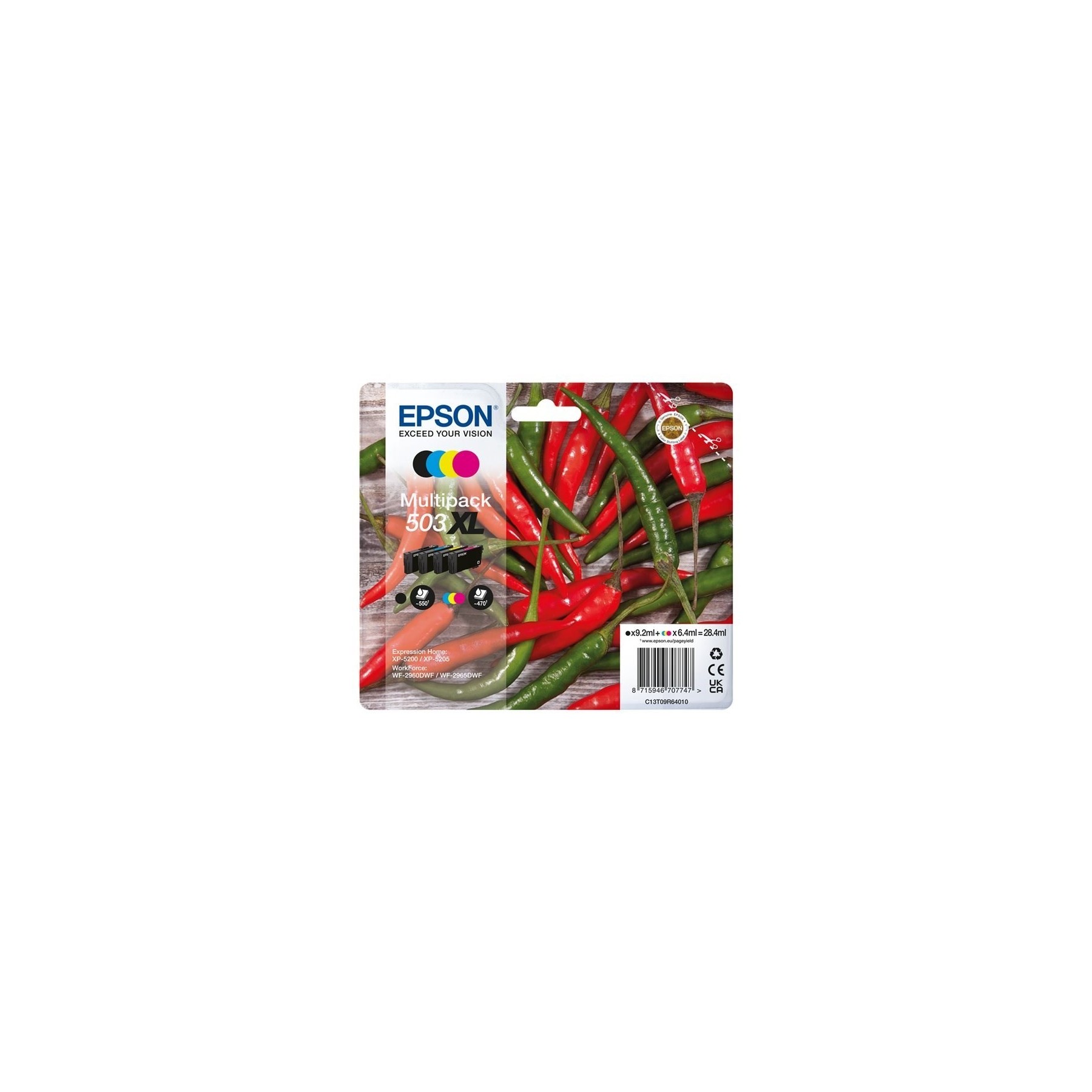 Cartucho Epson 503Xl Multipack 4 Colores (Chillies