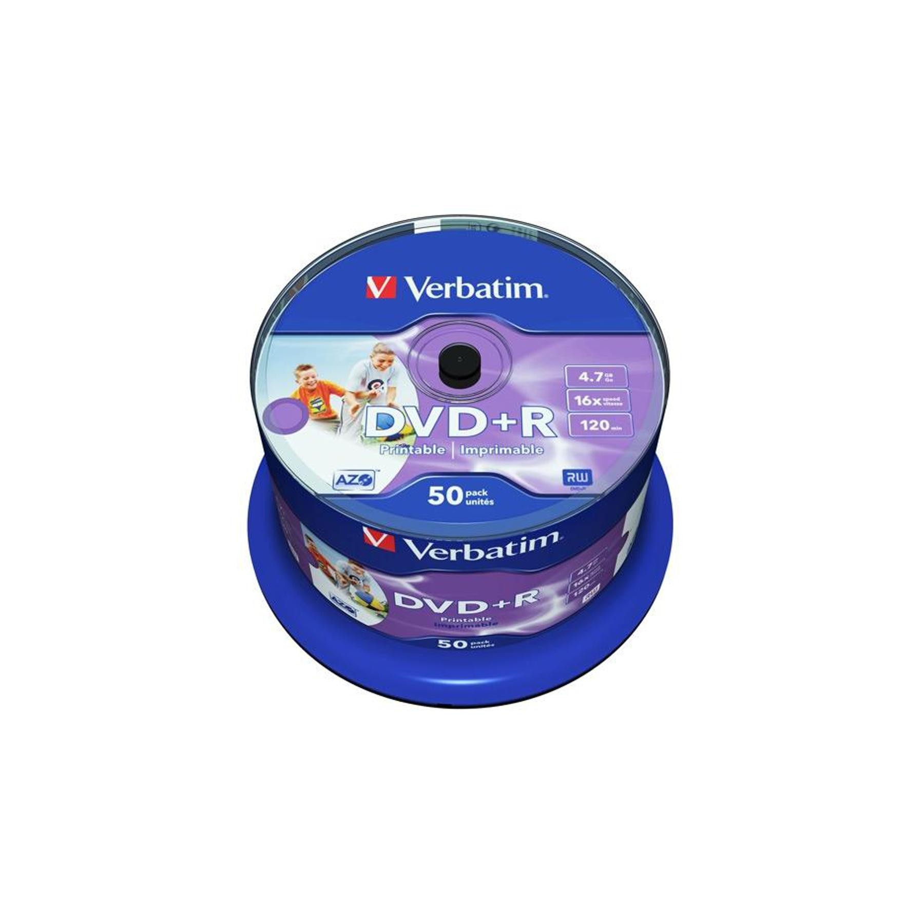 Verbatim Dvd+R Azo 4.7Gb 16X Wide Printable Surface No-Id, P