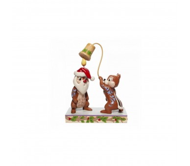Figura Enesco Disney Chip & Dale Version Navideña