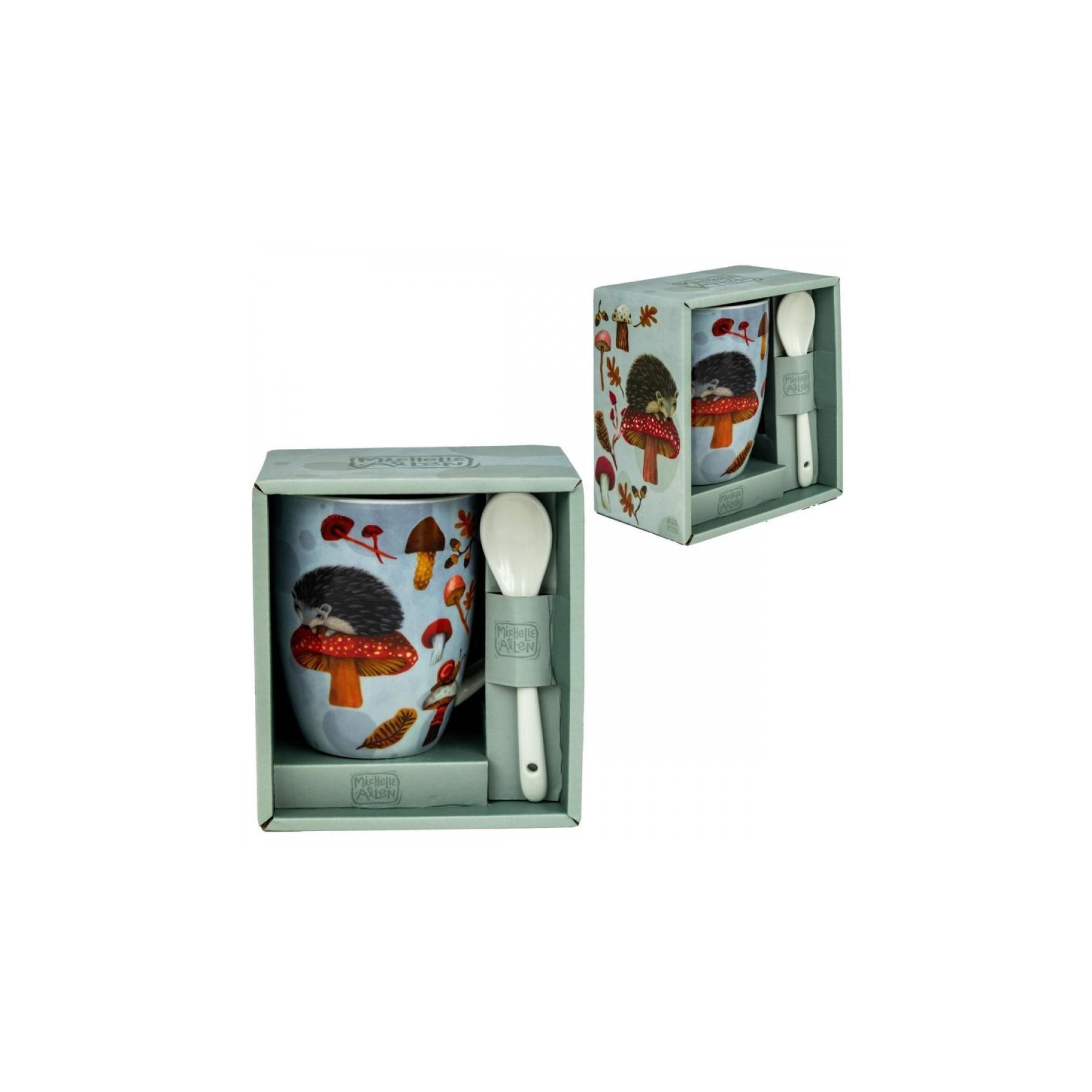 Taza De Cerámica Con Cuchara Enesco Erizo