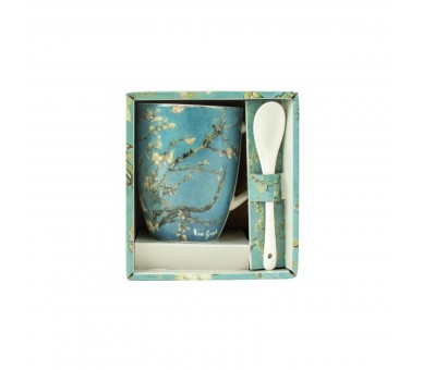 Taza De Cerámica Con Cuchara Enesco Los Almendros Vincent Va