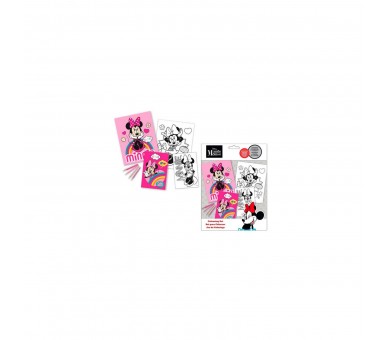 Set Colorear +  Pegatinas Minnie Disney 24 Unidades