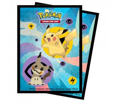 Pokemon Proteggi Carte 65 Buste ULTRA PRO Pikachu/Mimikyu