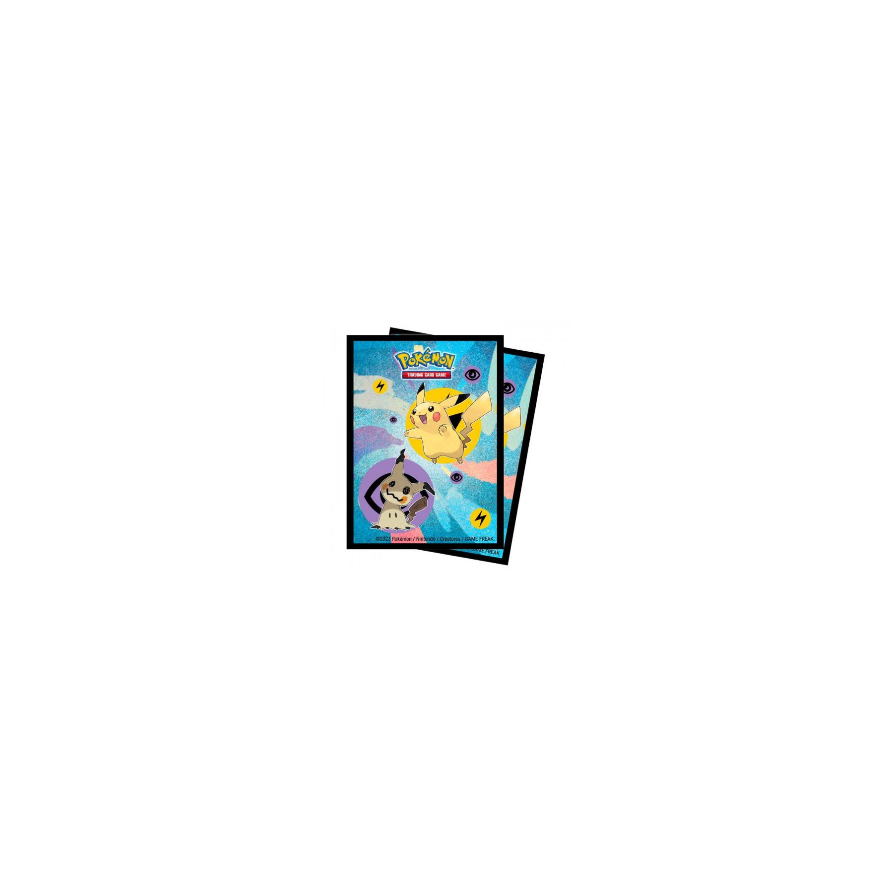 Pokemon Proteggi Carte 65 Buste ULTRA PRO Pikachu/Mimikyu