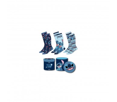 Pack Calcetines 3 Piezas Lilo & Stitch Talla 36-43