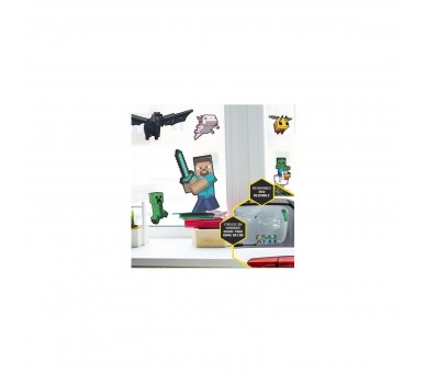 Pack Vinilos Para Cristal Minecraft 21 X 15 Cm