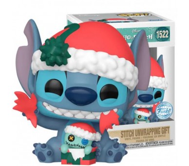 Funko POP! Lilo & Stitch: Stitch Unwrapping Gift (1522) EXM
