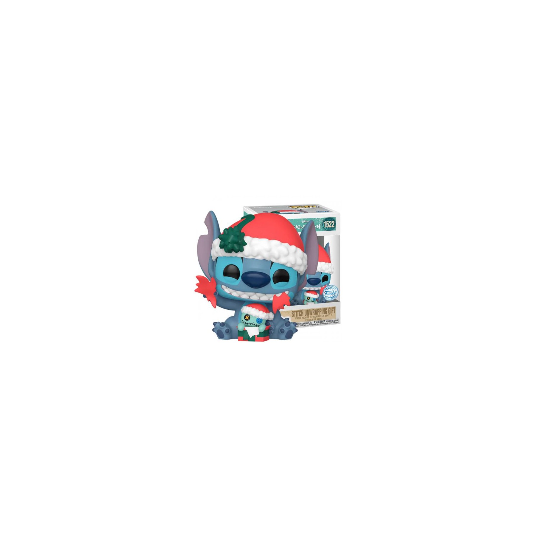 Funko POP! Lilo & Stitch: Stitch Unwrapping Gift (1522) EXM