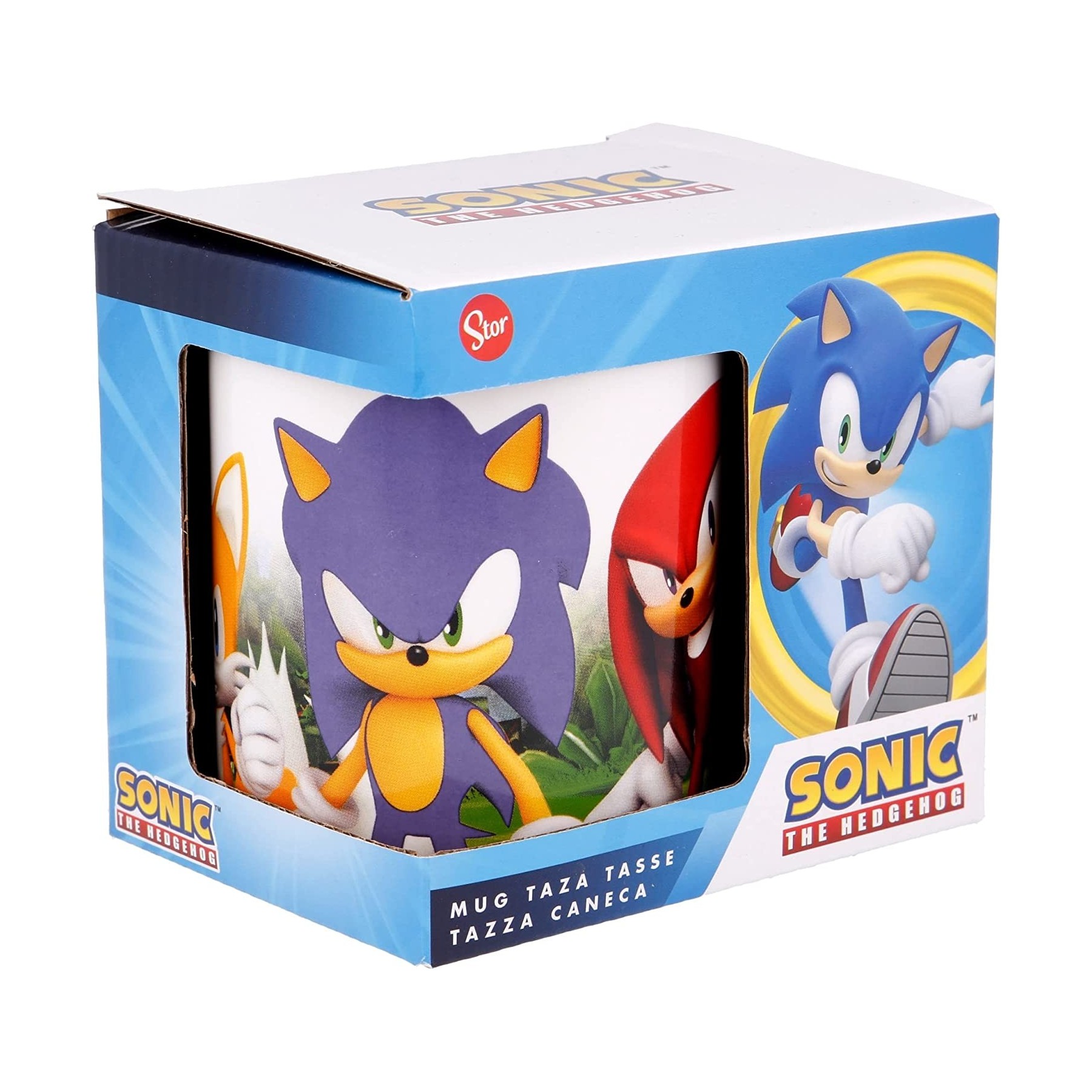 Taza De Cerámica De 325 Ml En Caja Regalo De Sonic