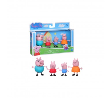 Set De 4 Figuras Peppa Pig Y Su Familia