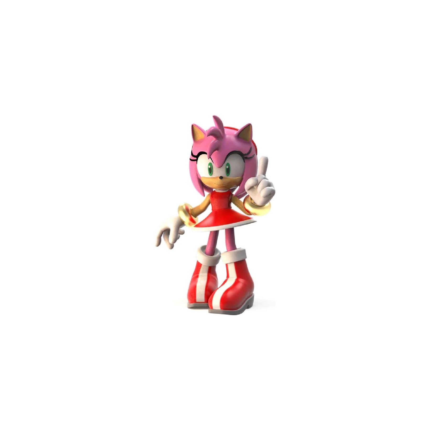 Figura Amy Rose Sonic The Hedgehog 6 Unidades